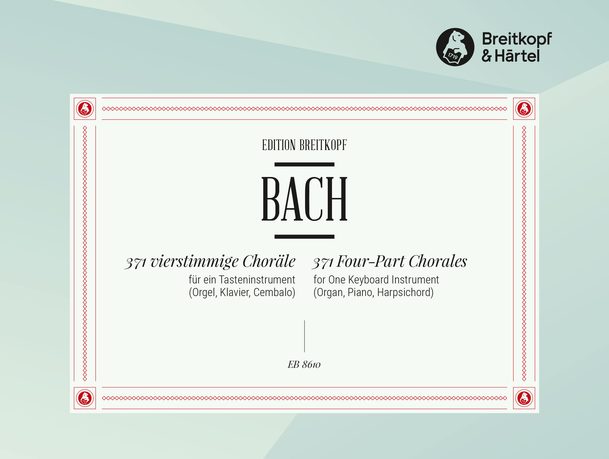 371 Four-Part Chorales for One Keyboard Instrument