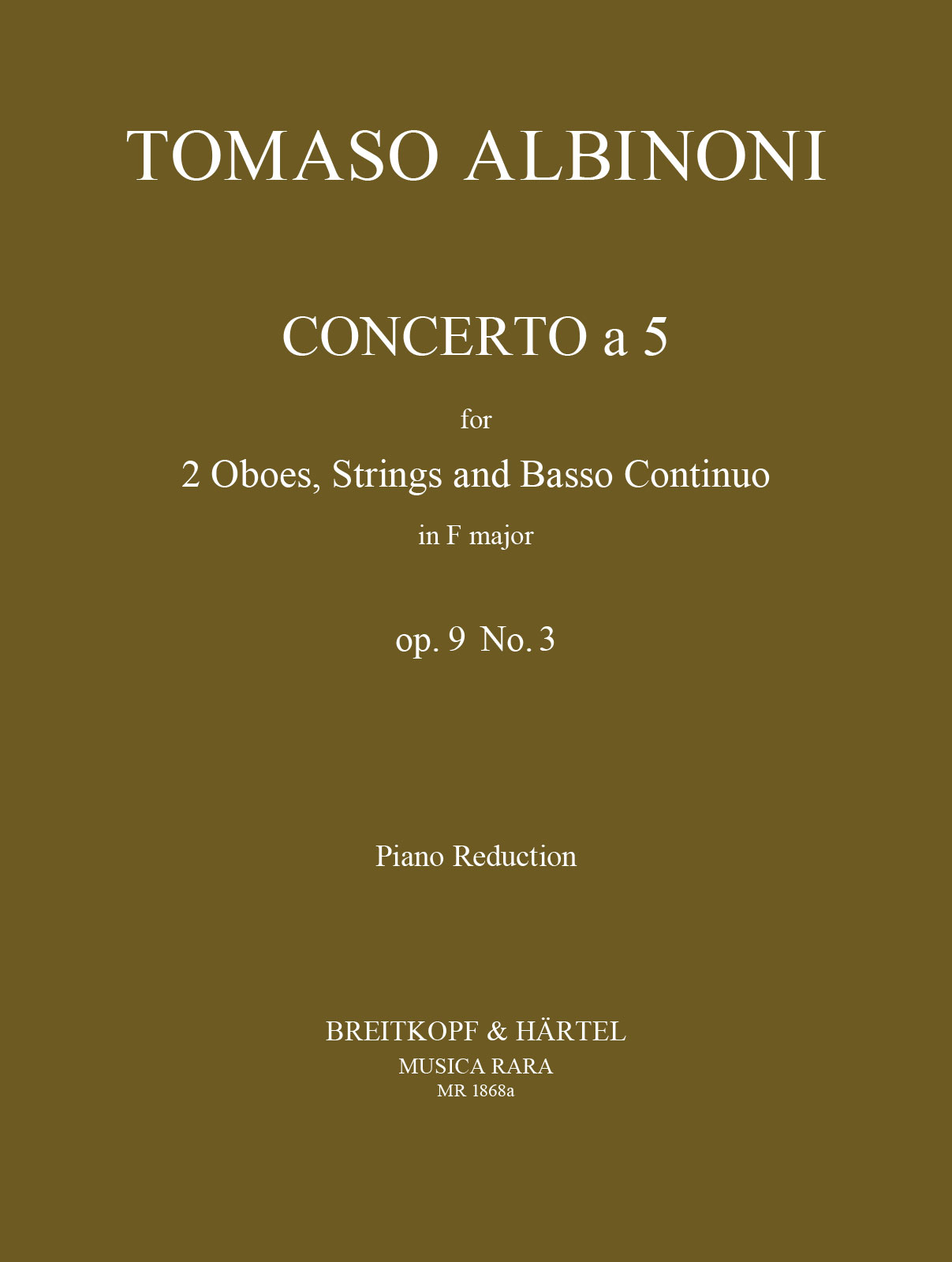 Concerto a 5 in F major Op. 9/3