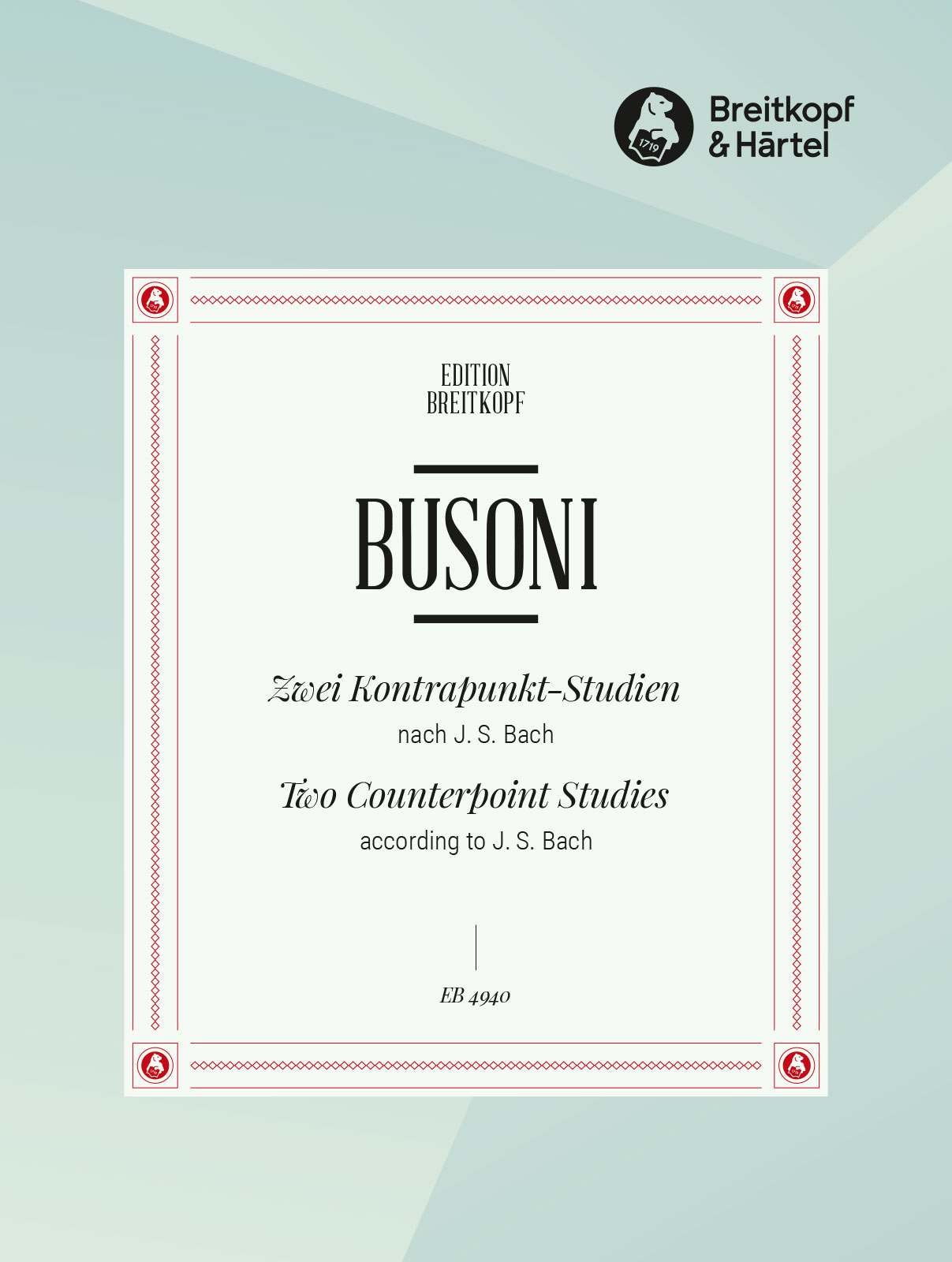 2 Counterpoint Studies according to J. S. Bach K B 40, 41